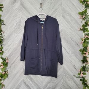 St John Hooded Zip Up Jacket Size Large